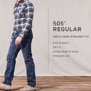 Levi’s 505 40x30 Straight Denim Jeans